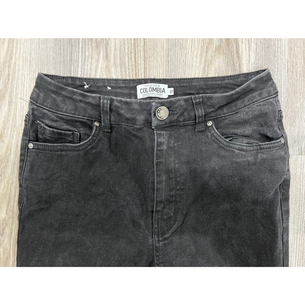Refuge Denim Colombia High Rise Curvy Skinny Jeans Black Size 7